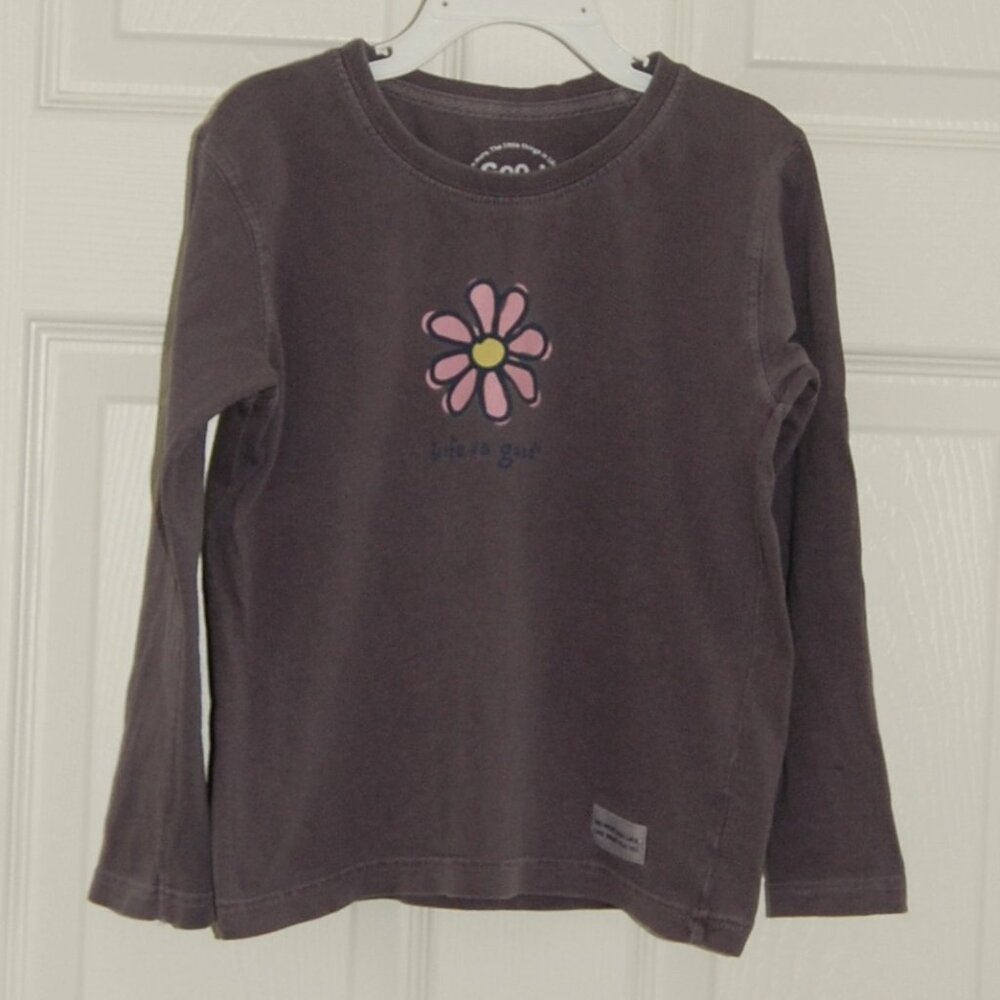 Good Kids by Life is Good, Girls Size XS (4) Long Sleeve Cotton Top